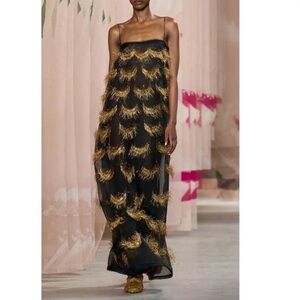 Ulla Johnson Orianne Metallic Fringe Dress NWT